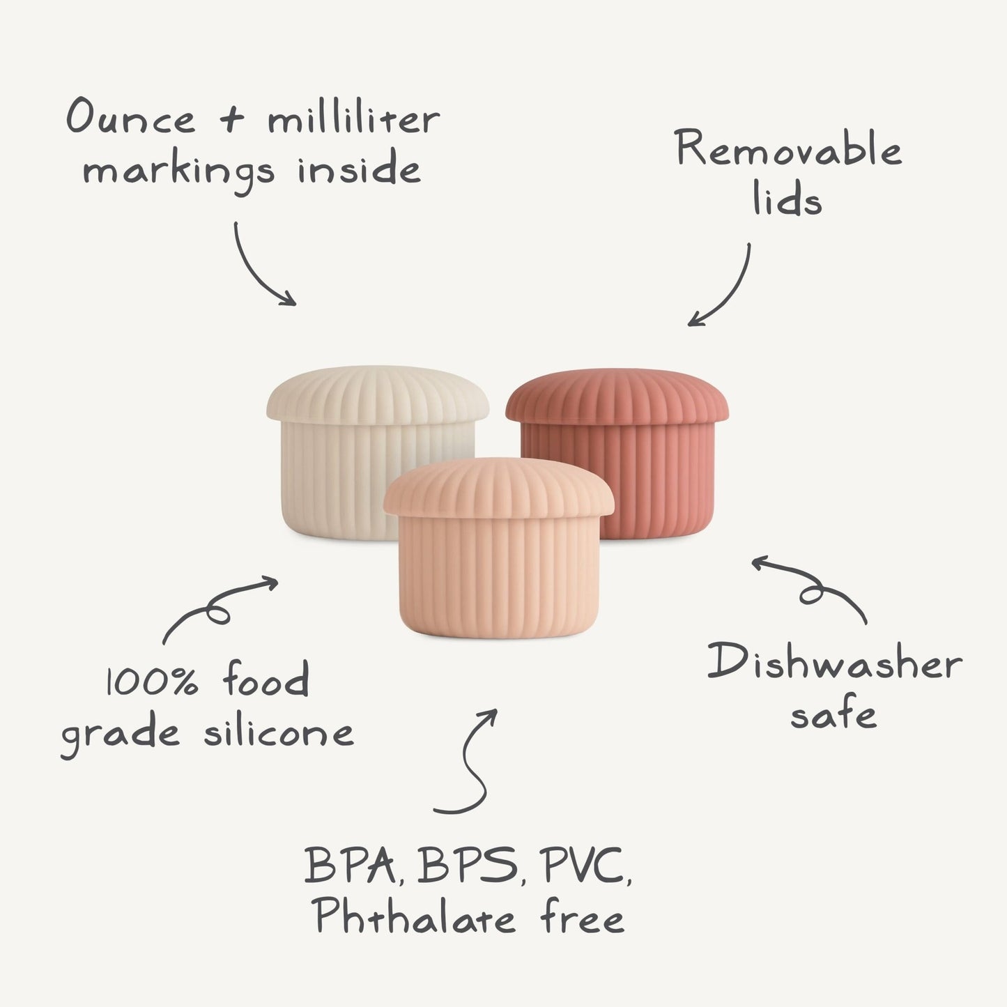 Silicone Baby Food Containers - Norani Baby
