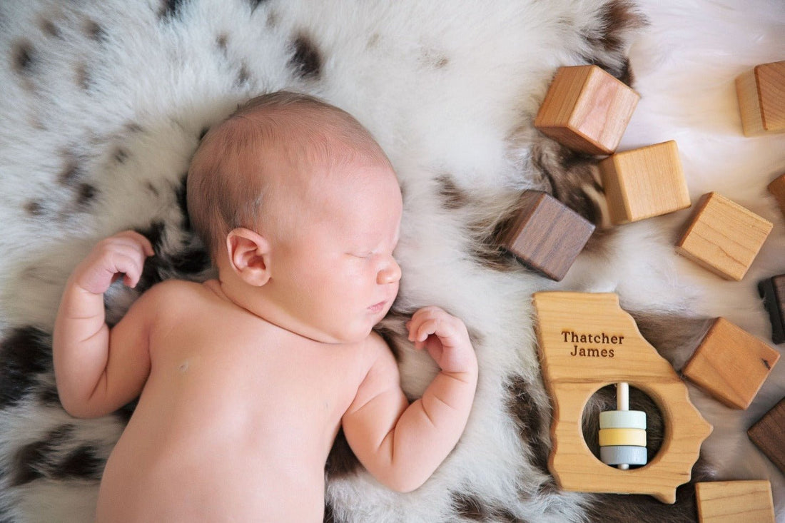 Georgia State Wooden Baby Rattle™ - Norani Baby
