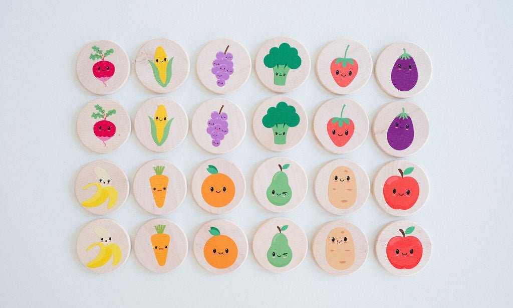 Happy Farmer's Market Matching Tiles - Norani Baby