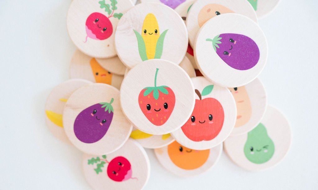 Happy Farmer's Market Matching Tiles - Norani Baby