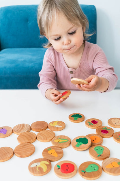 Happy Farmer's Market Matching Tiles - Norani Baby