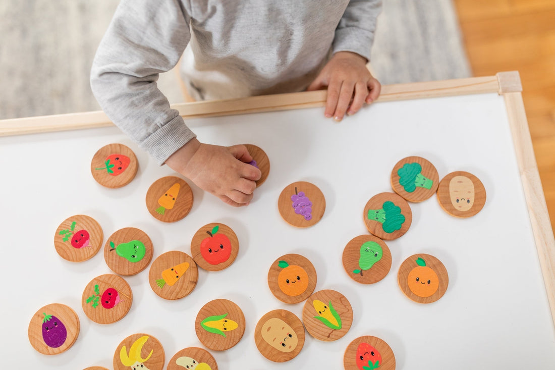 Happy Farmer's Market Matching Tiles - Norani Baby