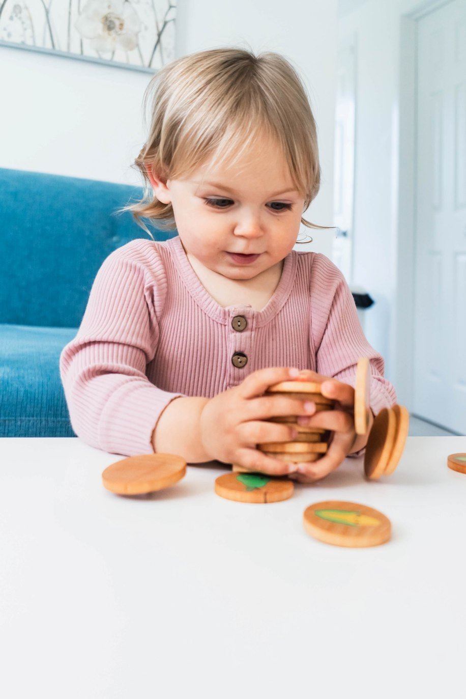 Happy Farmer's Market Matching Tiles - Norani Baby