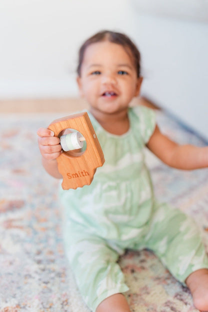 Indiana State Wooden Baby Rattle™ - Norani Baby