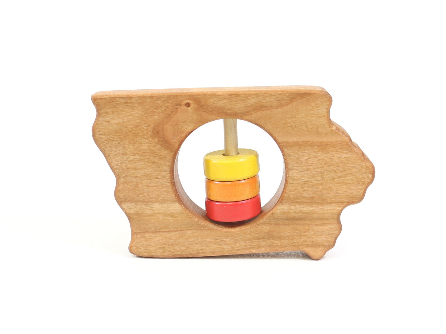 Iowa State Wooden Baby Rattle™ - Norani Baby