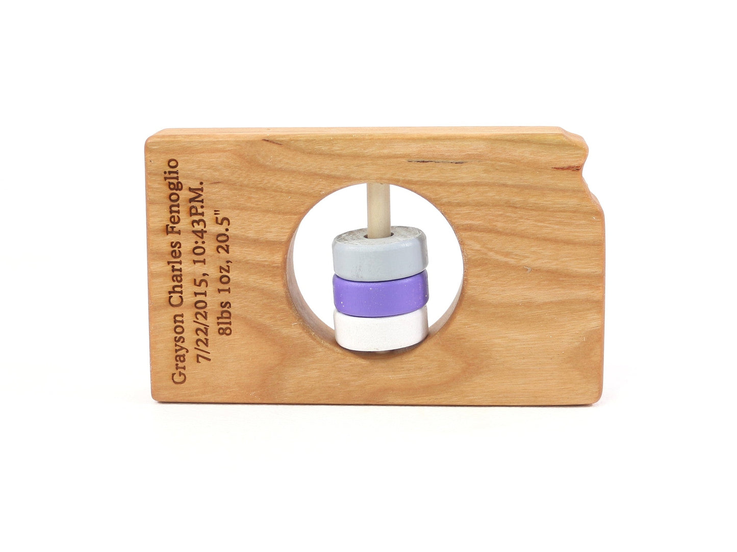 Kansas State Wooden Baby Rattle™ - Norani Baby