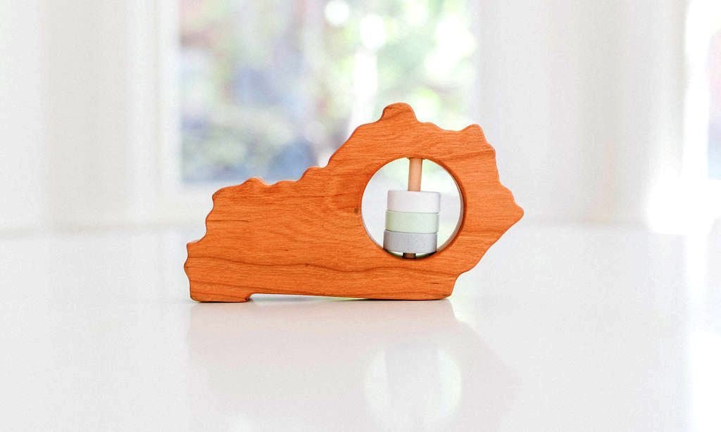 Kentucky State Wooden Baby Rattle™ - Norani Baby