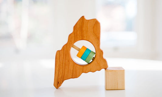 Maine State Wooden Baby Rattle™ - Norani Baby