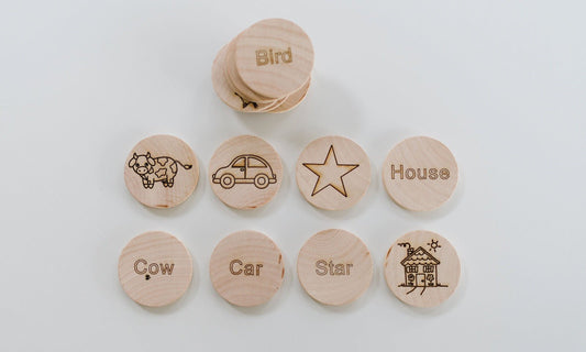 Mini Sight Words Matching Tiles - Norani Baby