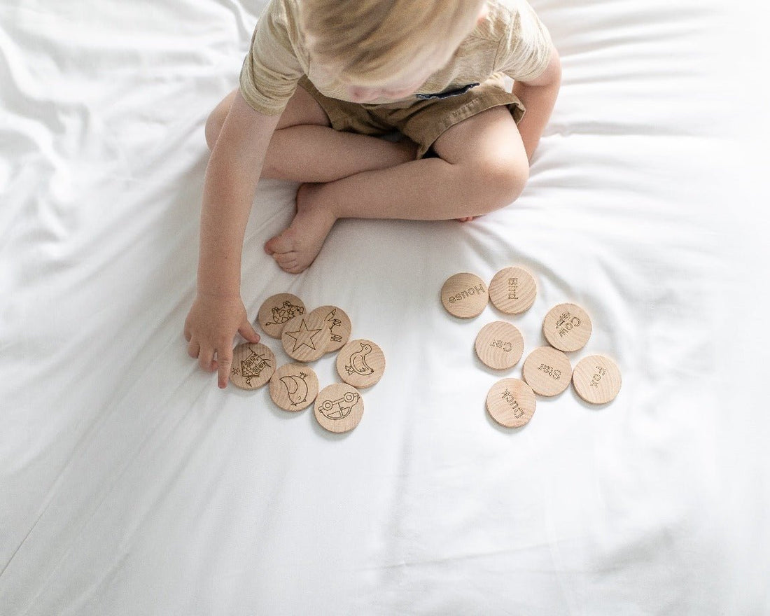 Mini Sight Words Matching Tiles - Norani Baby