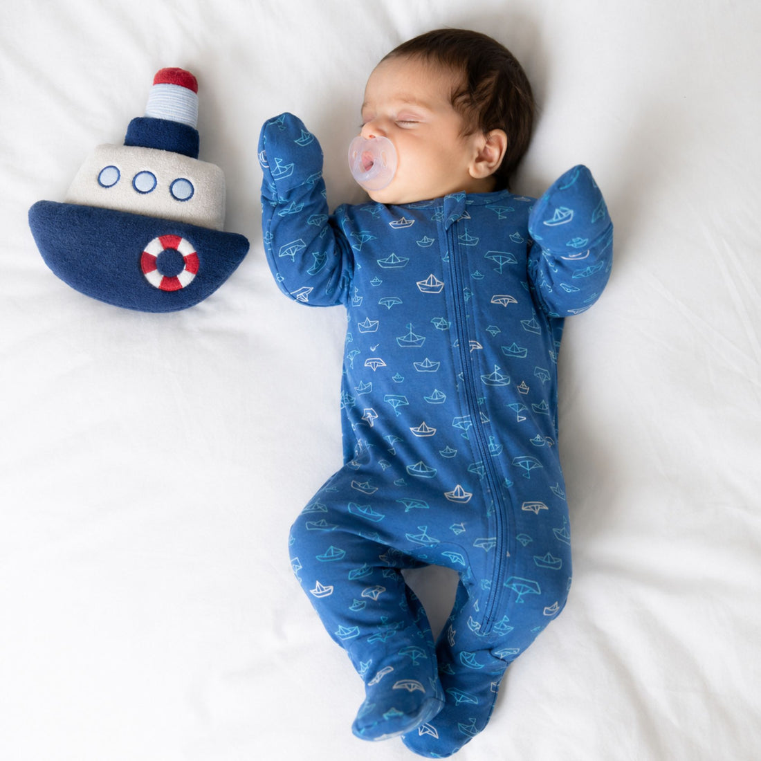 Modal Footie - Nautical - Norani Baby