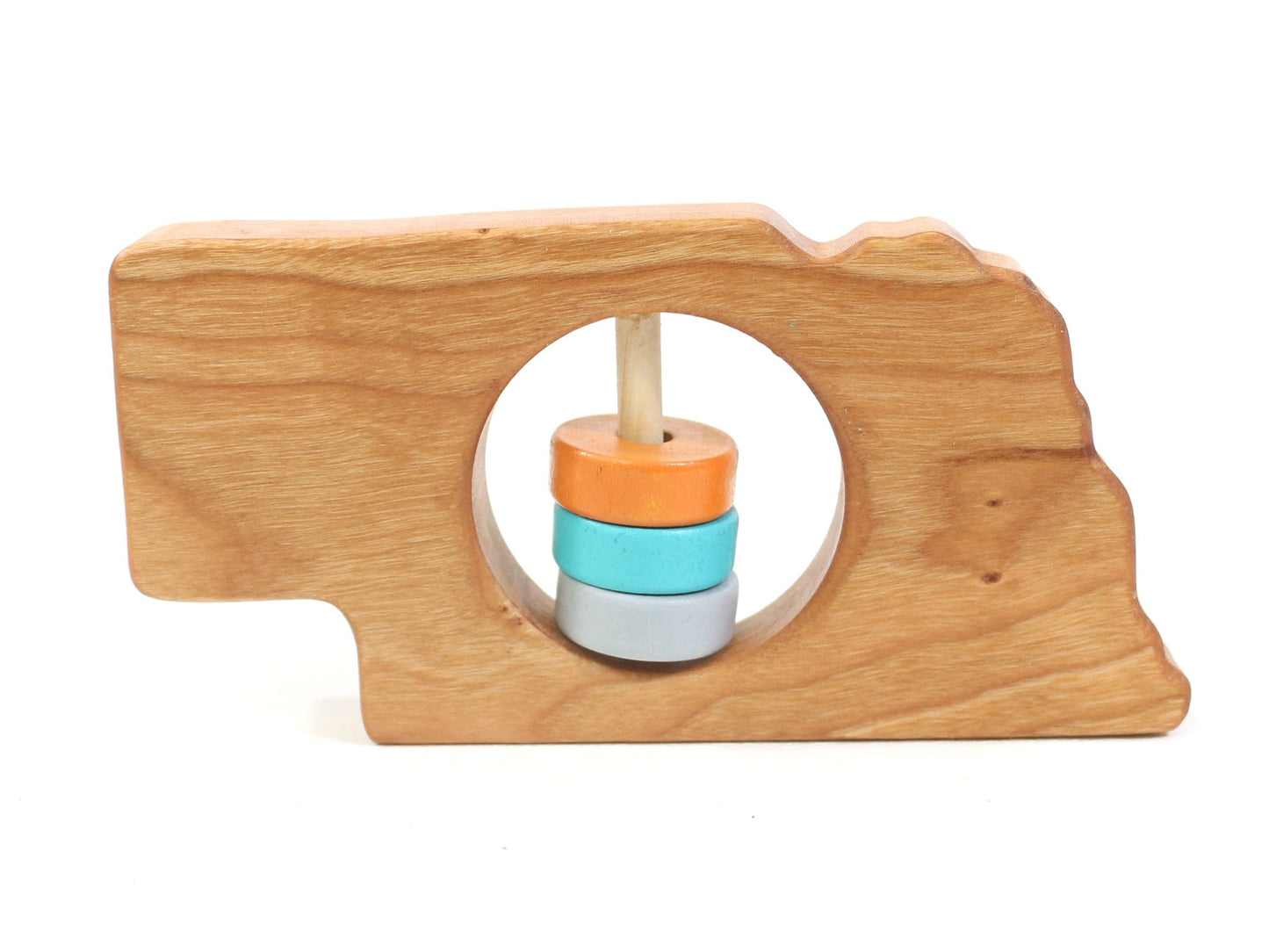 Nebraska State Wooden Baby Rattle™ - Norani Baby