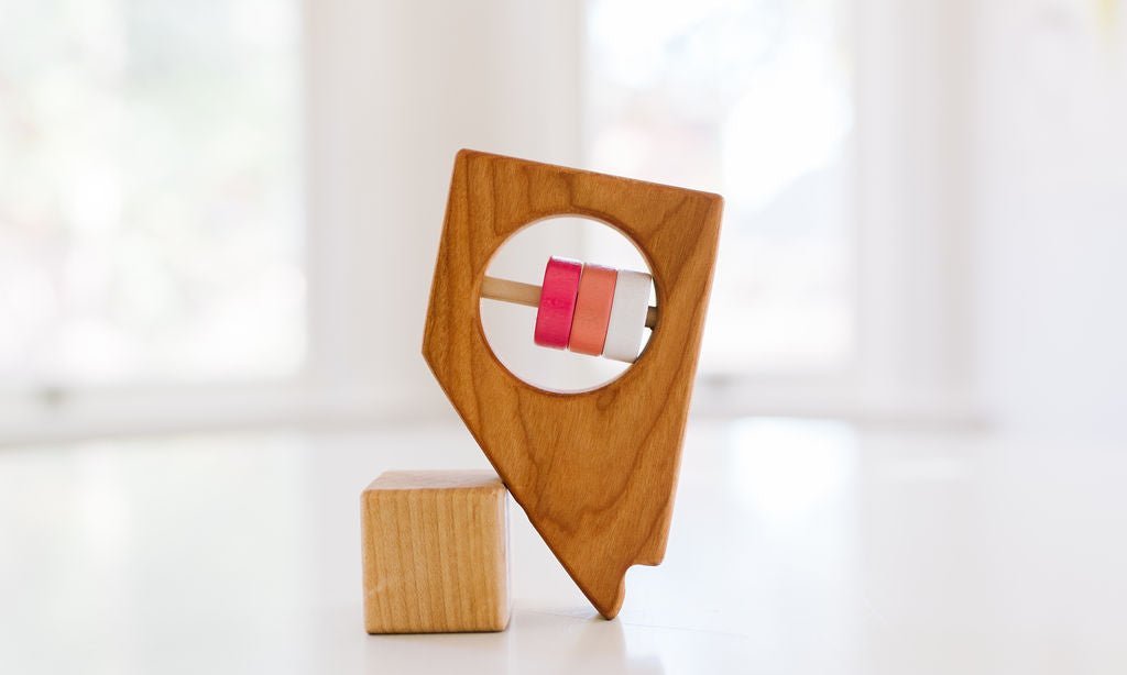 Nevada State Wooden Baby Rattle™ - Norani Baby