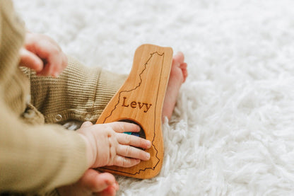 New Hampshire State Wooden Baby Rattle™ - Norani Baby