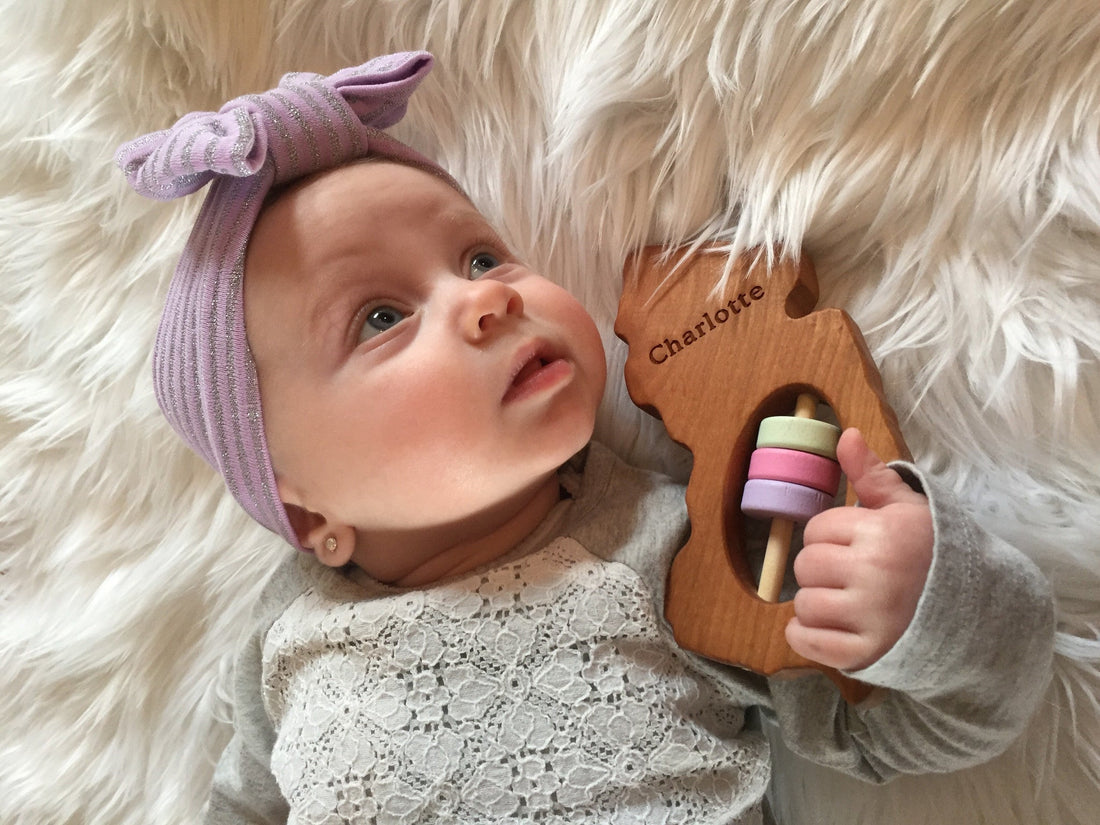 New Jersey State Wooden Baby Rattle™ - Norani Baby