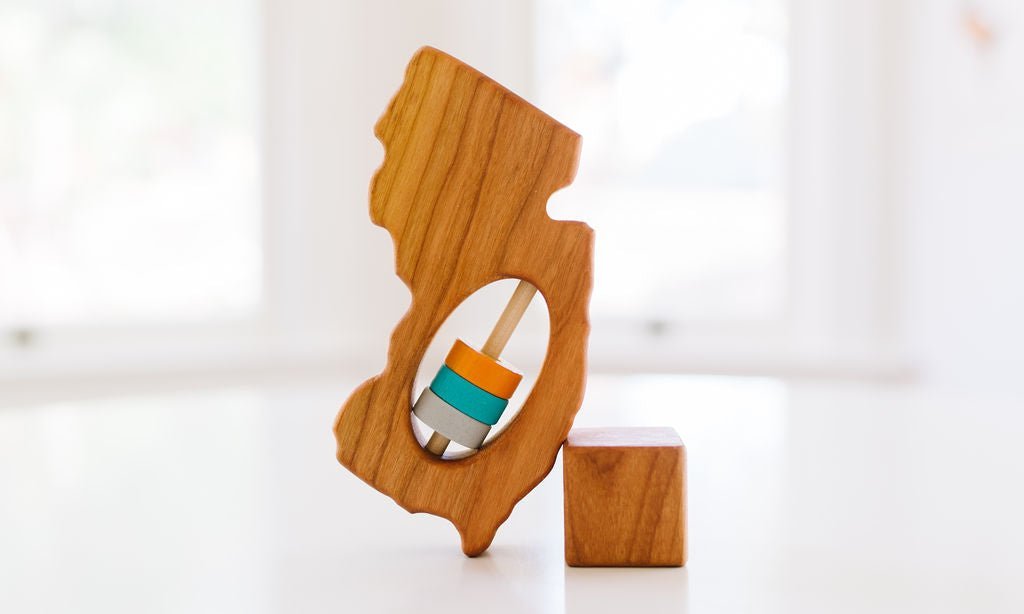 New Jersey State Wooden Baby Rattle™ - Norani Baby