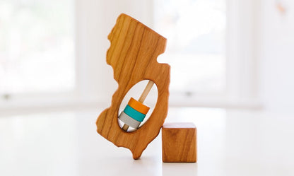 New Jersey State Wooden Baby Rattle™ - Norani Baby