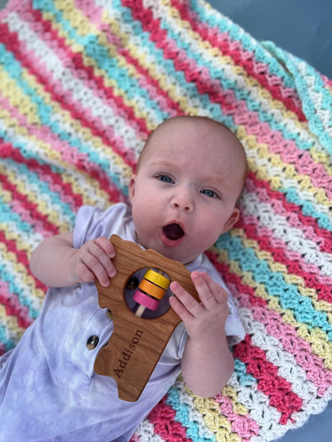 New York State Wooden Baby Rattle™ - Norani Baby