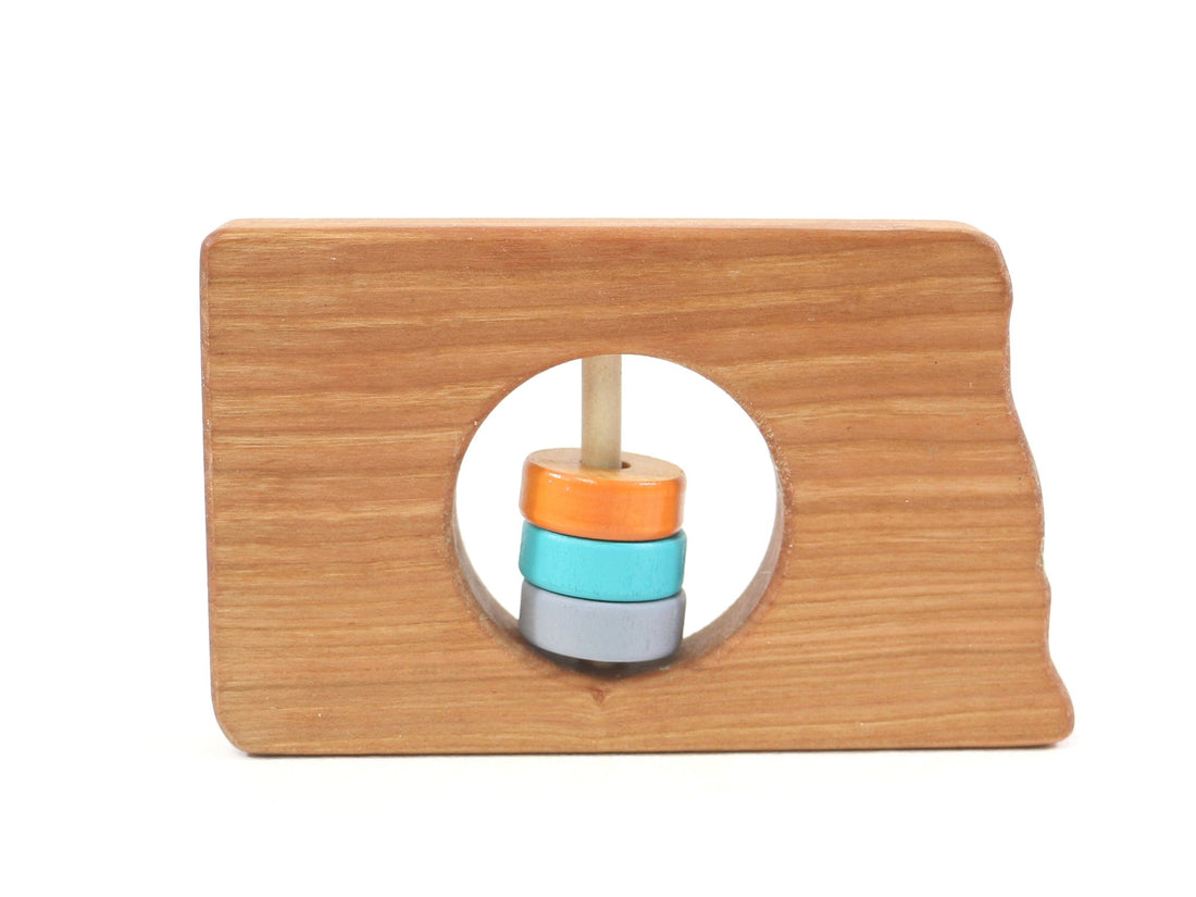 North Dakota State Wooden Baby Rattle™ - Norani Baby