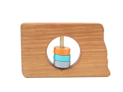 North Dakota State Wooden Baby Rattle™ - Norani Baby