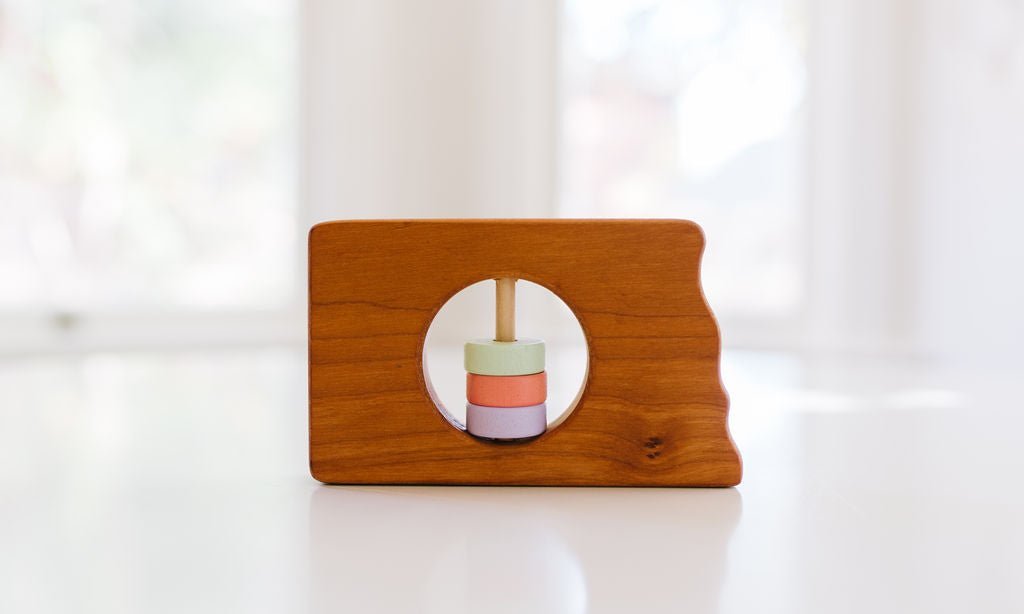 North Dakota State Wooden Baby Rattle™ - Norani Baby