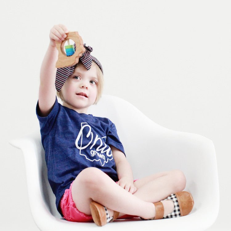 Ohio State Wooden Baby Rattle™ - Norani Baby