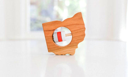 Ohio State Wooden Baby Rattle™ - Norani Baby