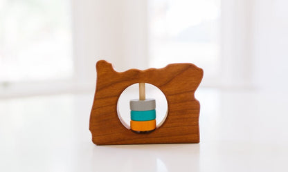 Oregon State Wooden Baby Rattle™ - Norani Baby