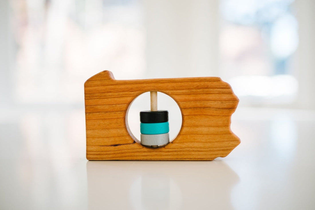 Pennsylvania State Wooden Baby Rattle™ - Norani Baby