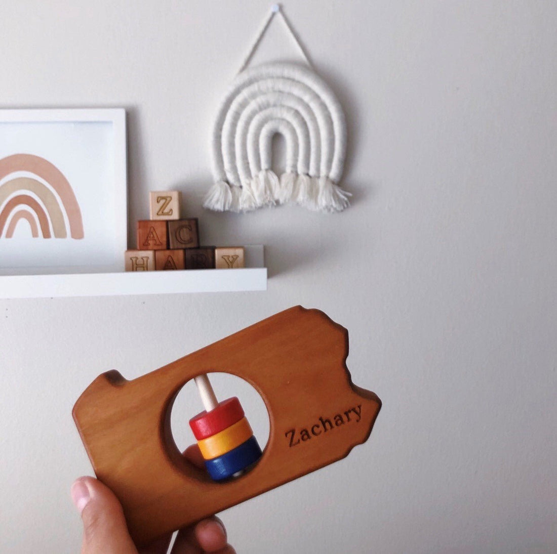 Pennsylvania State Wooden Baby Rattle™ - Norani Baby