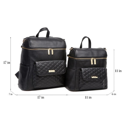 Petit Diaper Bag Ebony Black - Norani Baby