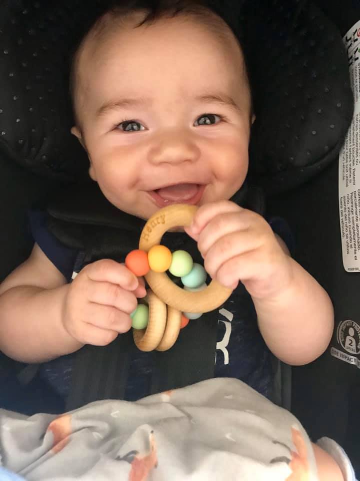 Saturn Ring Wooden Baby Teether - Norani Baby