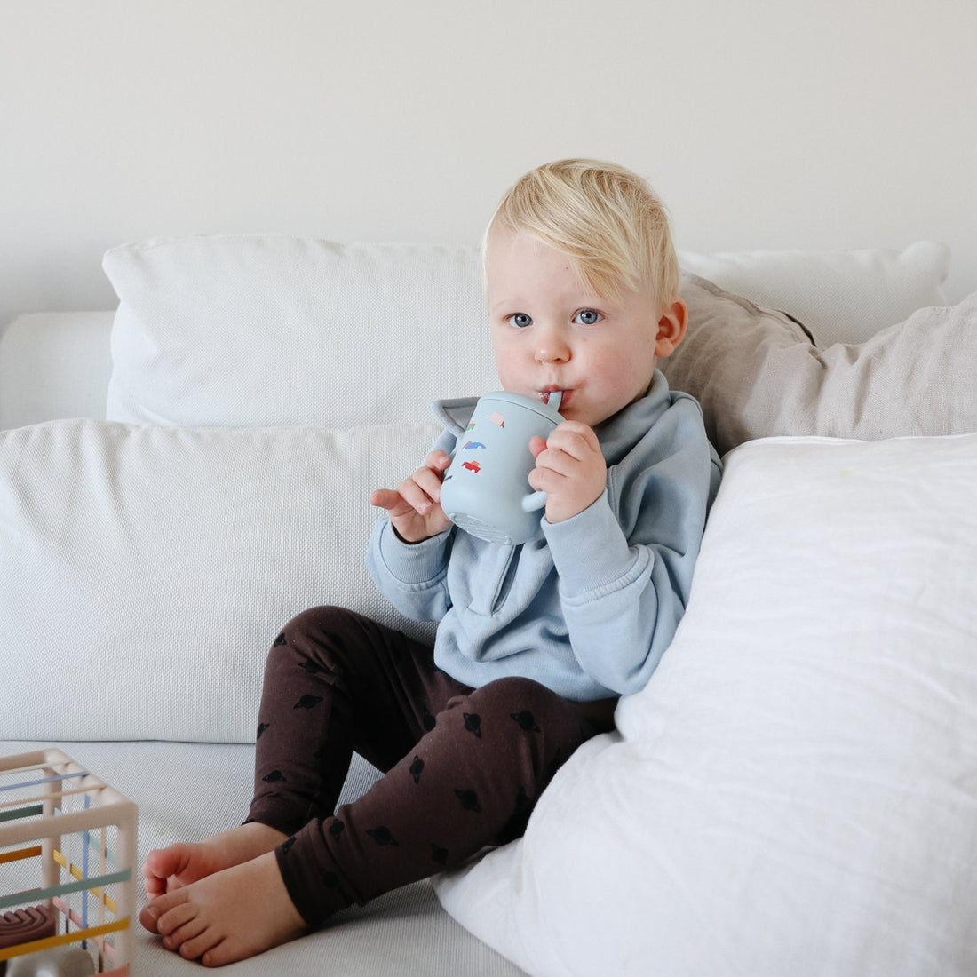 Silicone Training Cup + Straw - Norani Baby
