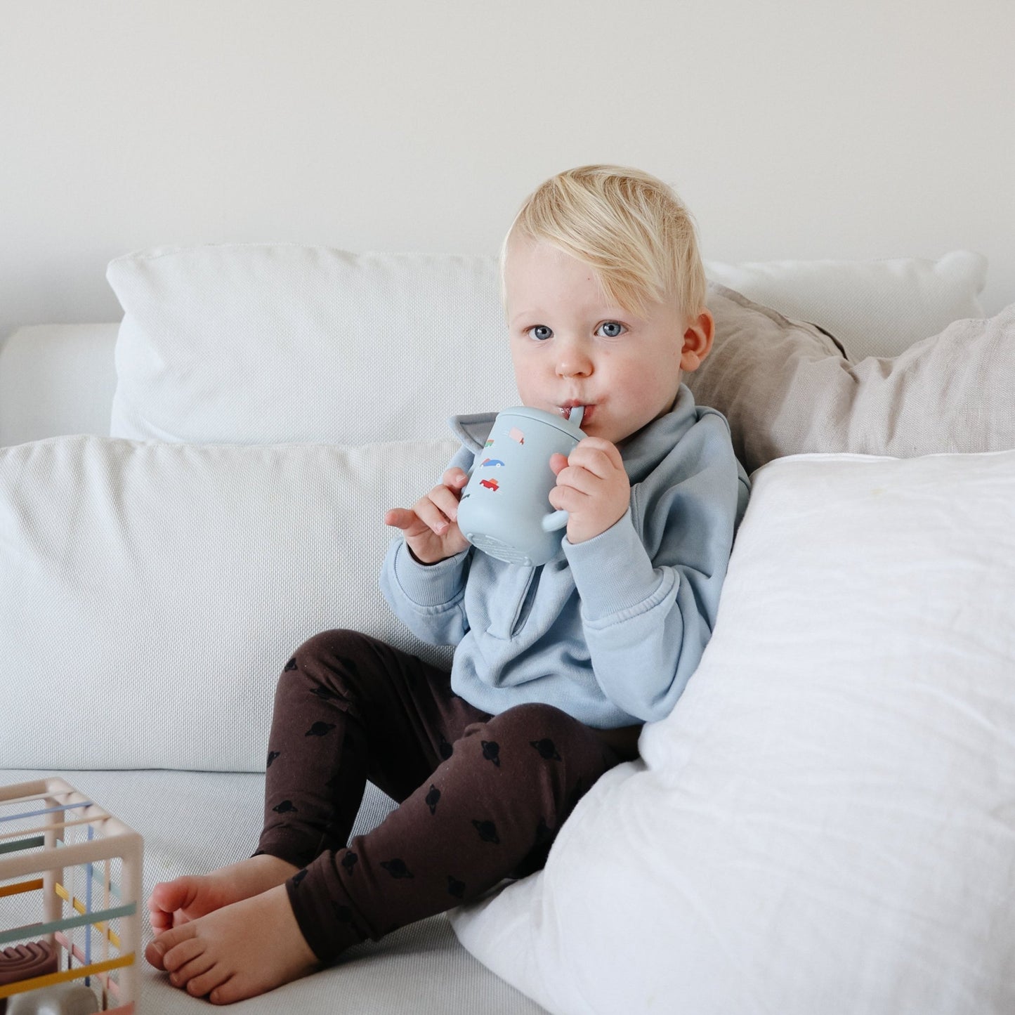 Silicone Training Cup + Straw - Norani Baby