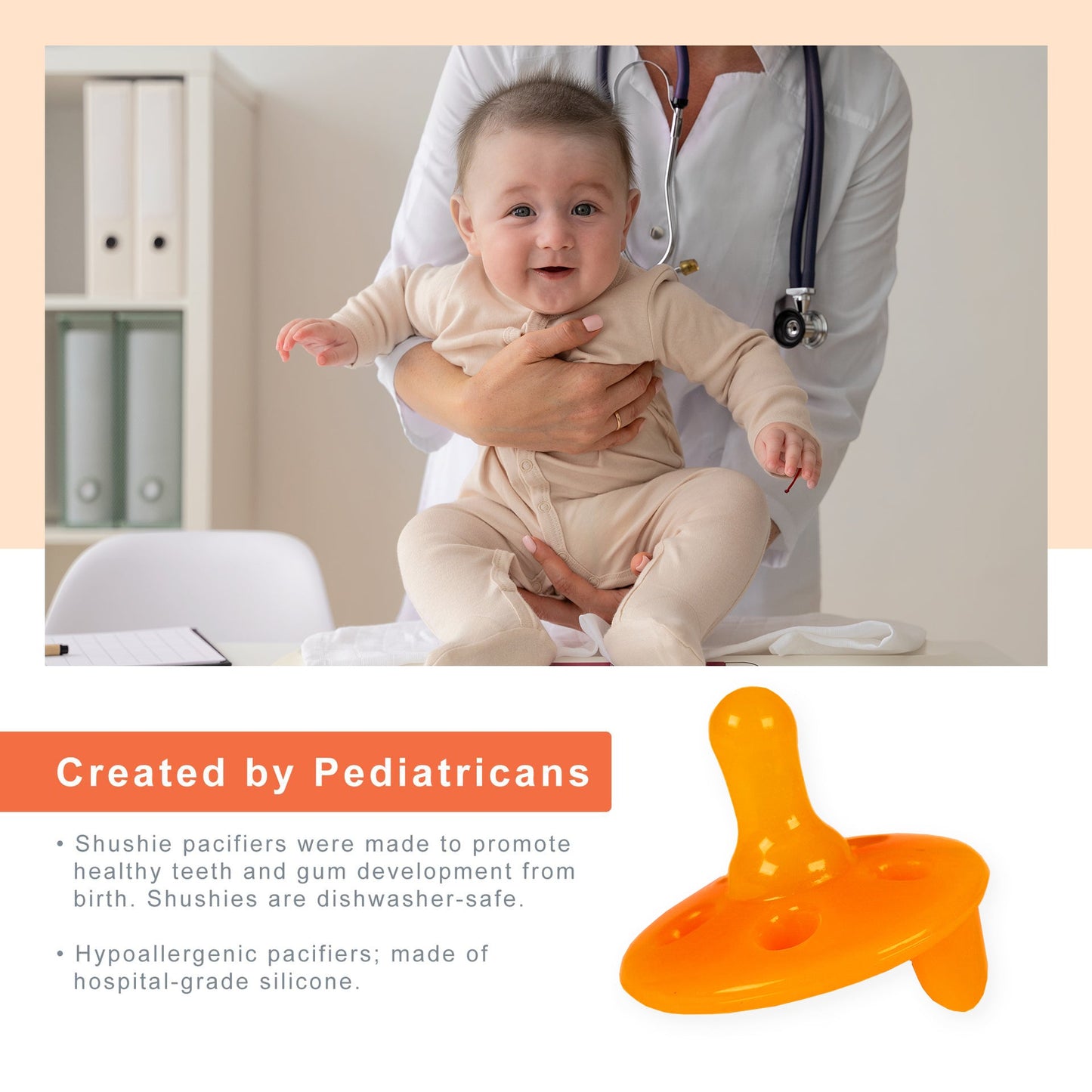 Firefly Portable Baby Sound Machine + Shushie Pacifier 2 - Pack Bundle - Norani Baby