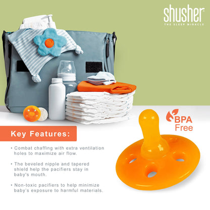 Shusher Sloth + 6 - Pack Shushie™ Pacifiers – Soothing Bundle with Cuddly Cry Detection - Norani Baby