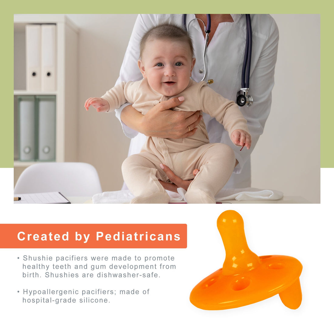Shusher Sloth + 6 - Pack Shushie™ Pacifiers – Soothing Bundle with Cuddly Cry Detection - Norani Baby