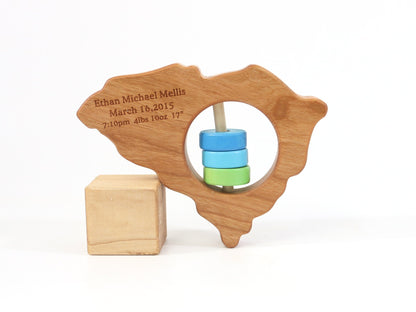 South Carolina State Wooden Baby Rattle™ - Norani Baby