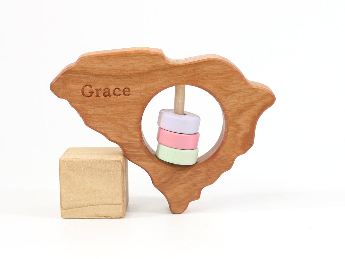 South Carolina State Wooden Baby Rattle™ - Norani Baby