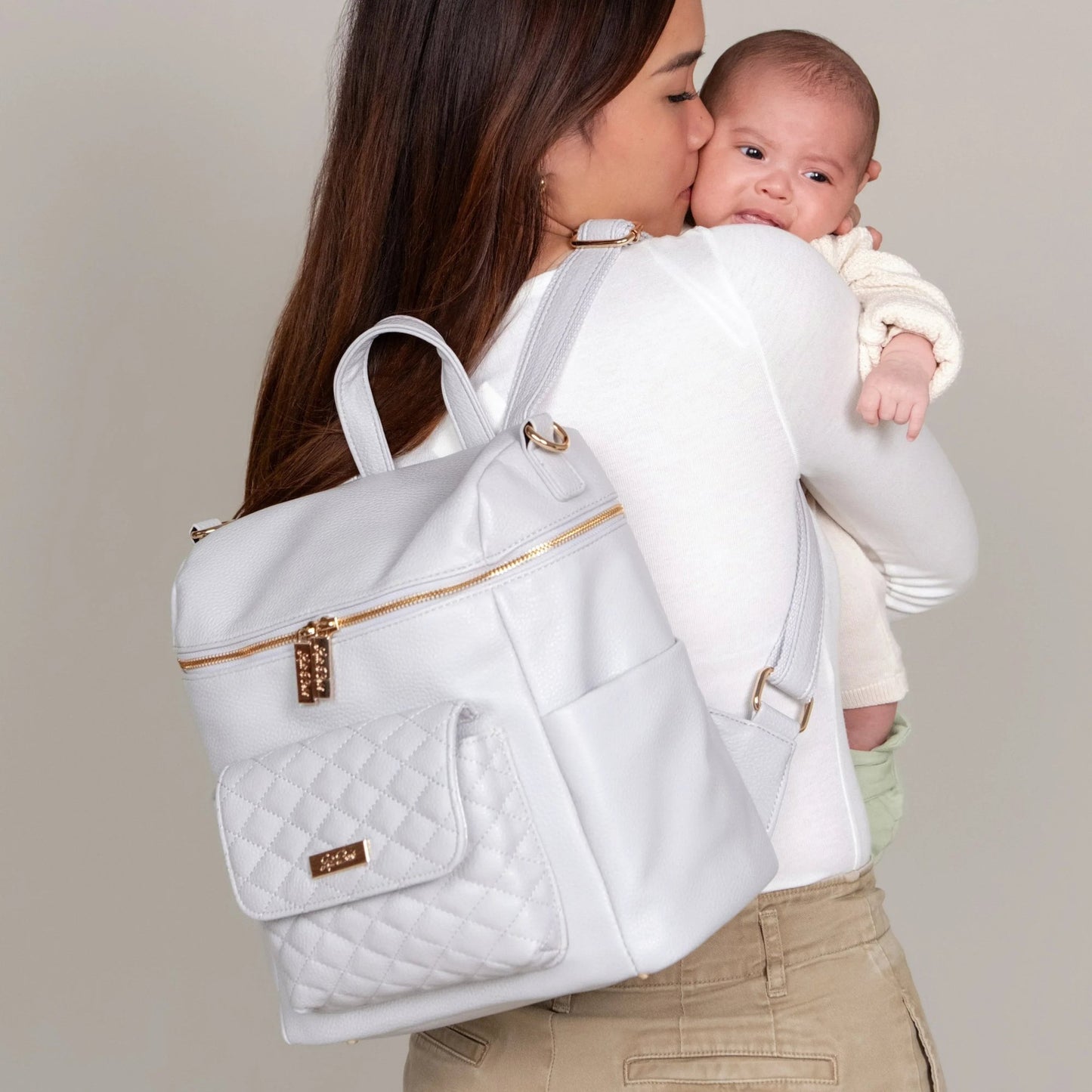 Petit Diaper Bag Stone Grey - Norani Baby