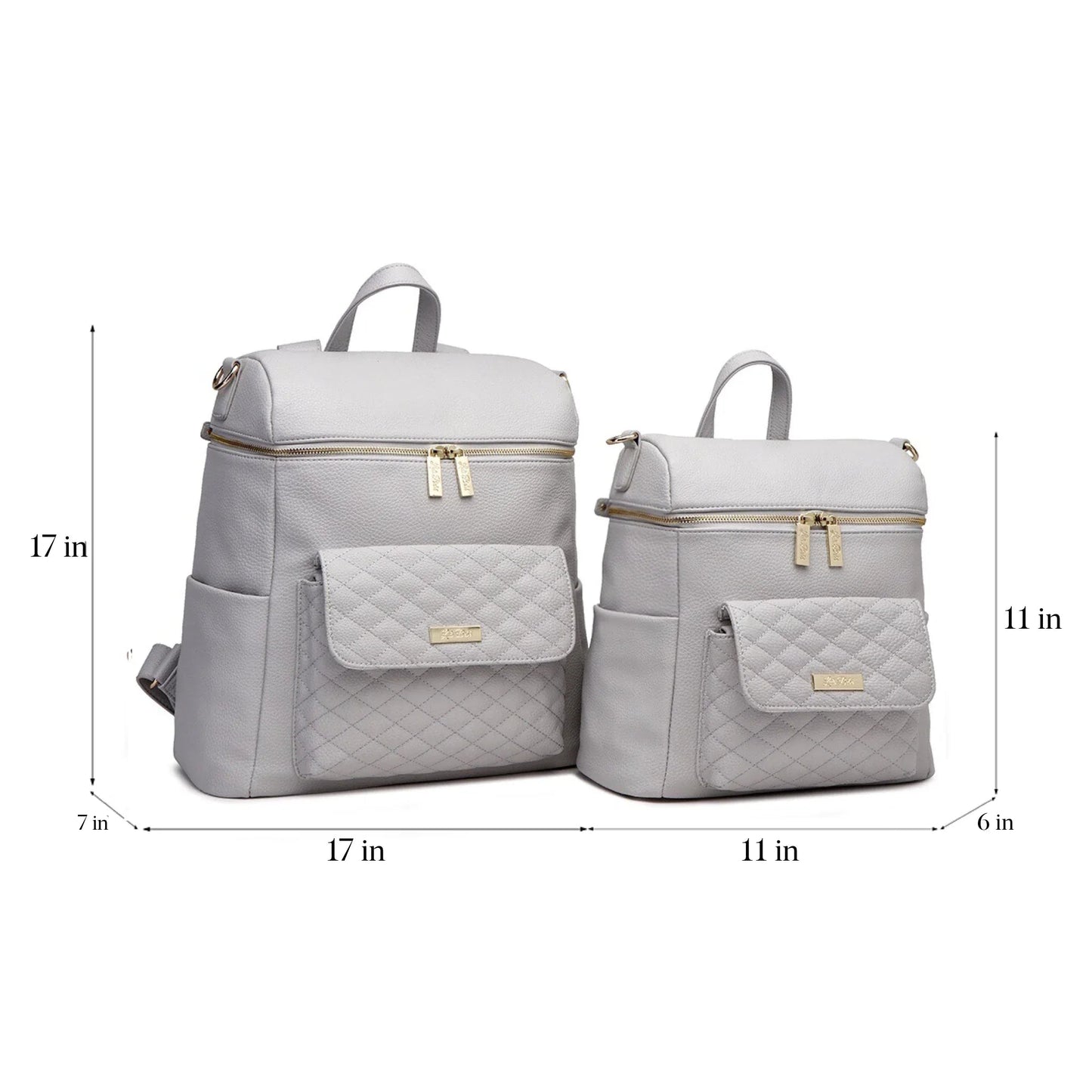 Petit Diaper Bag Stone Grey - Norani Baby
