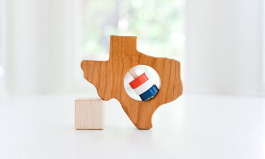 Texas State Wooden Baby Rattle™ - Norani Baby