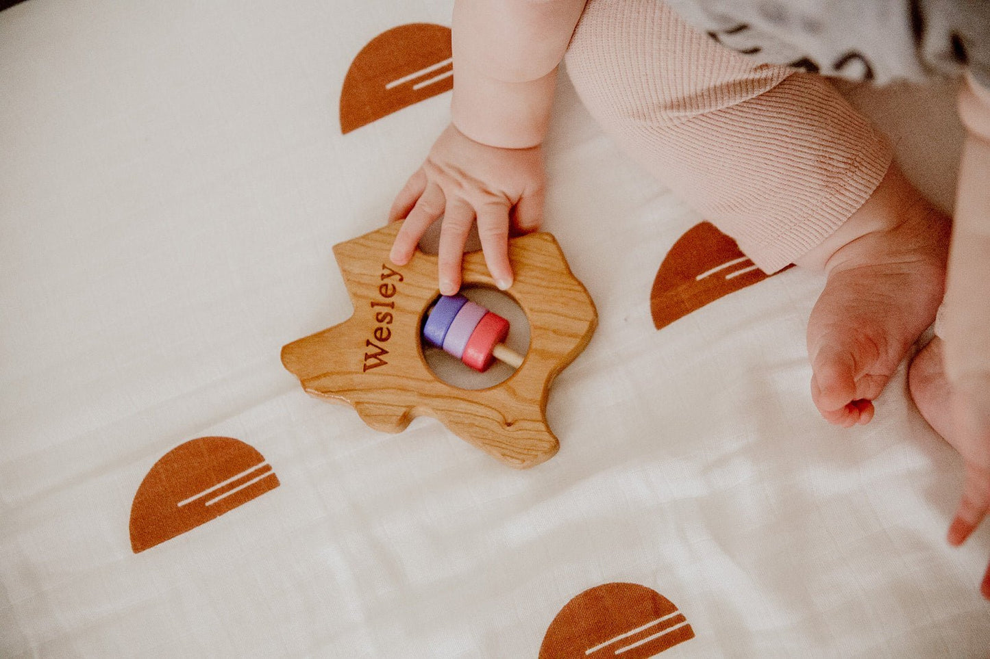 Texas State Wooden Baby Rattle™ - Norani Baby