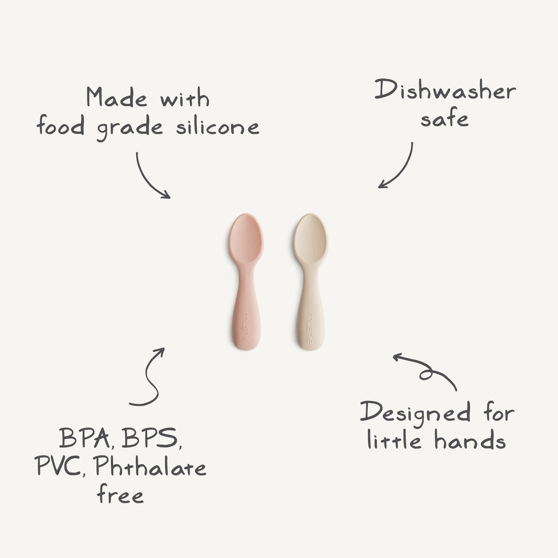 Silicone Toddler Starter Spoons - Norani Baby