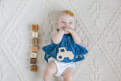 Tractor Wooden Grasping Toy - Norani Baby