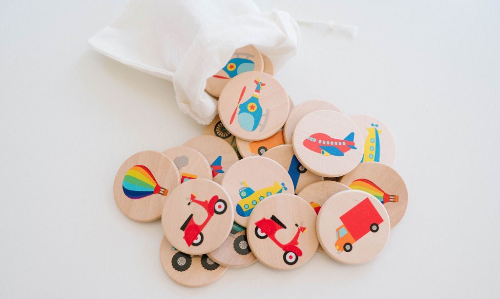 Transportation Matching Tiles - Norani Baby