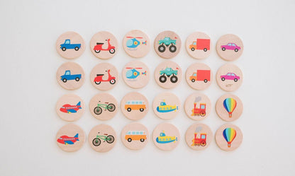 Transportation Matching Tiles - Norani Baby