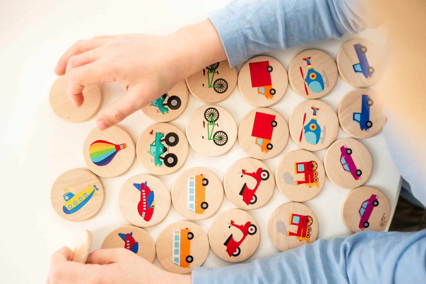 Transportation Matching Tiles - Norani Baby