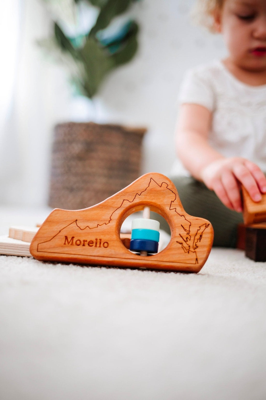 Virginia State Wooden Baby Rattle™ - Norani Baby