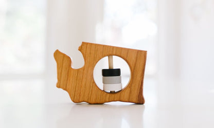 Washington State Wooden Baby Rattle™ - Norani Baby